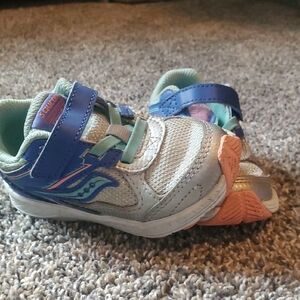 Saucony Kids' Blue and Pink Sneakers